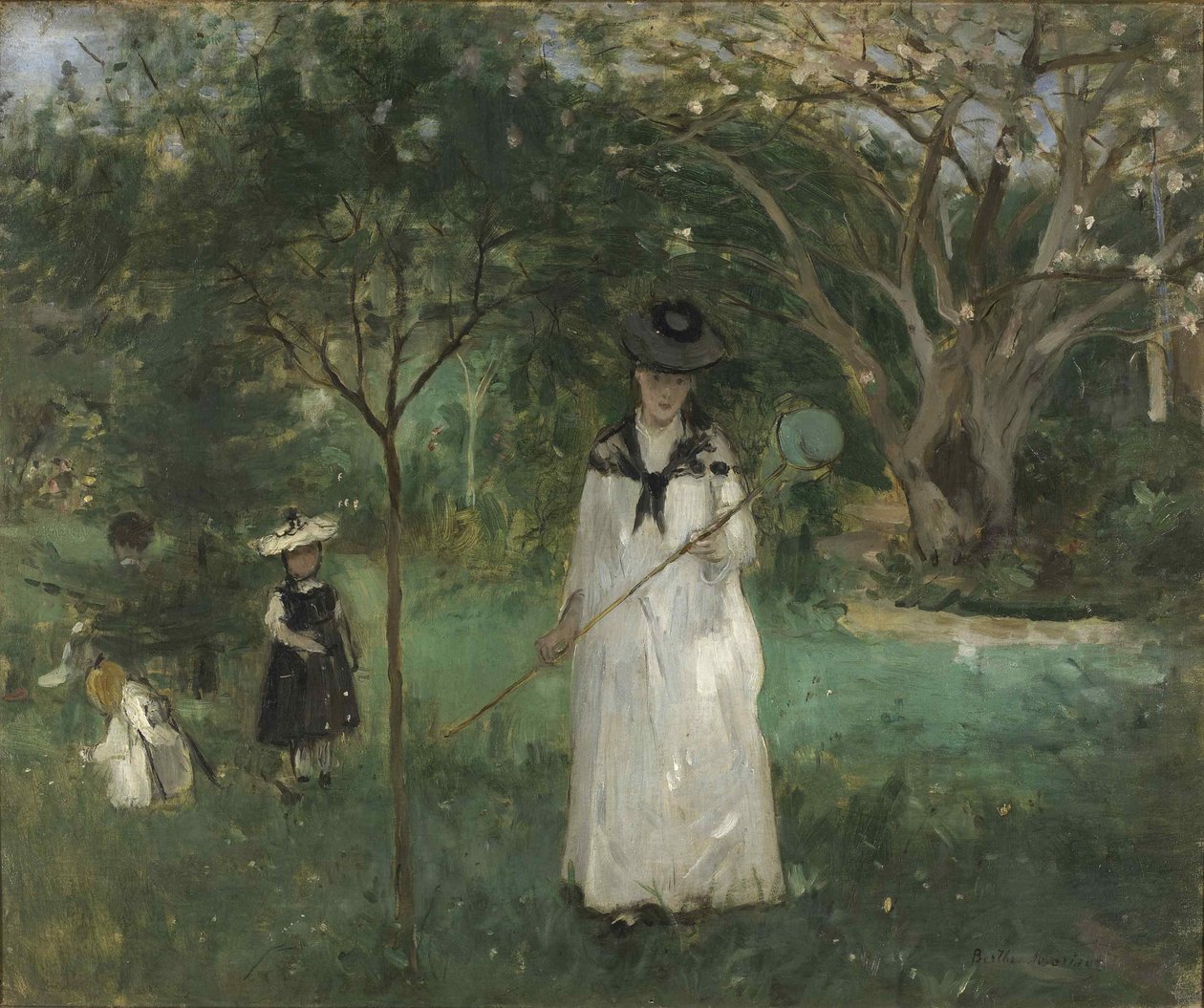 Die Schmetterlingsjagd, 1874 von Berthe Morisot