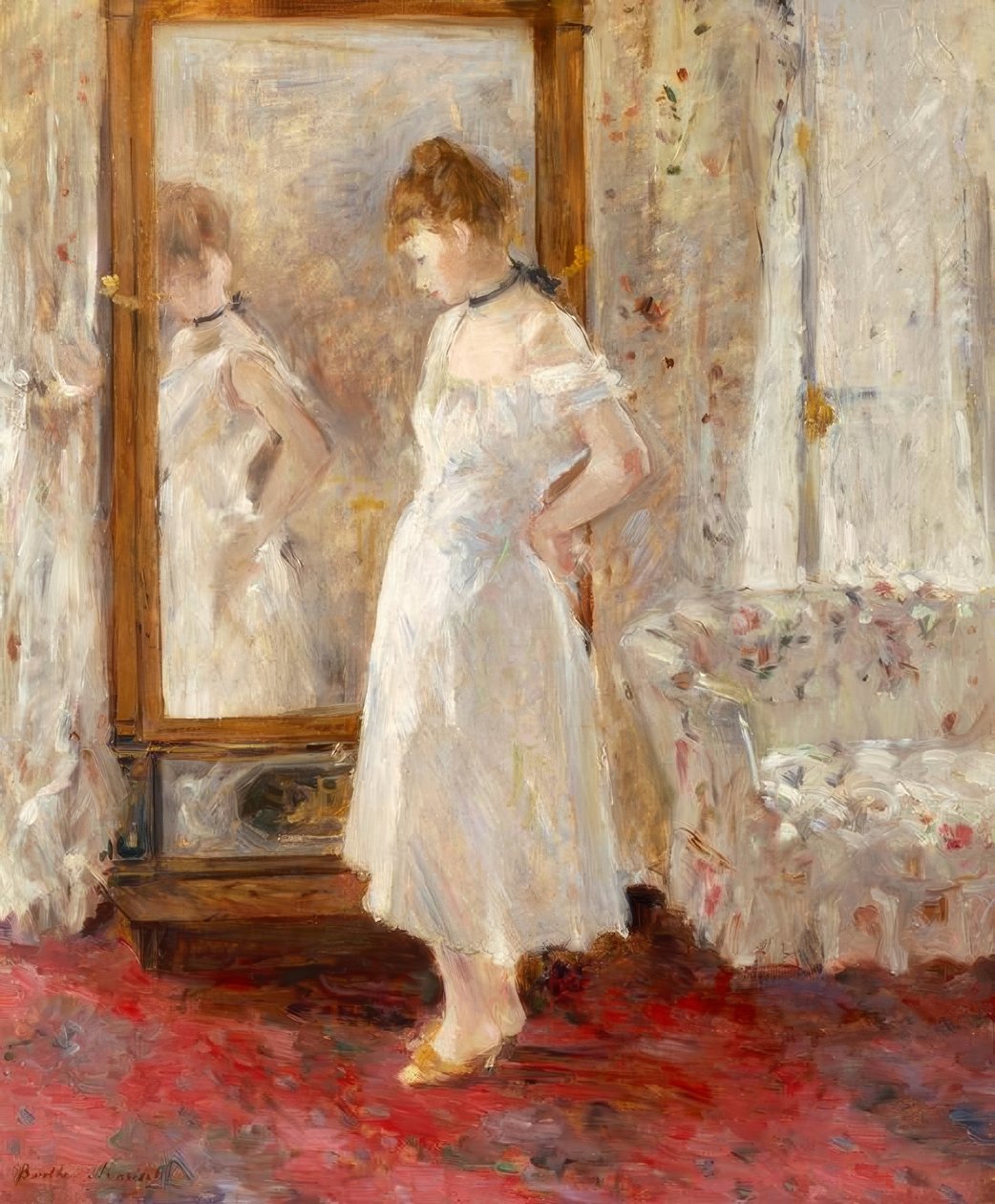 Psyche, 1876, von Berthe Morisot (1841–1895) von Berthe Morisot