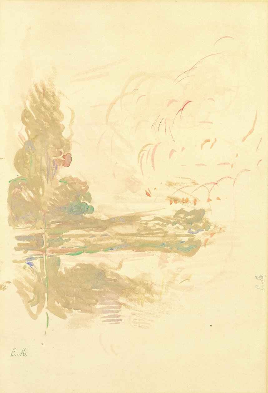 Reflexionen in der Seine, 1890 von Berthe Morisot