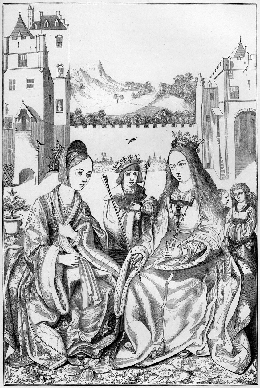 Heilige Katharina von Alexandria, 15. Jahrhundert, 1849 von Bisson and Cottard