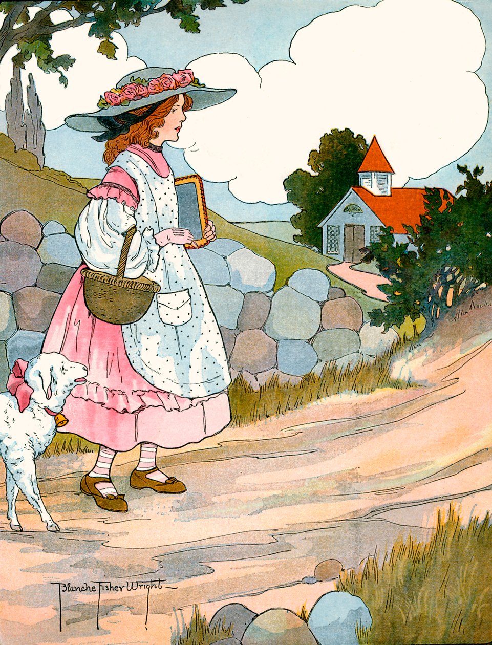 Mary hatte ein kleines Lamm, von Blanche Fisher Wright von Blanche Fisher Wright
