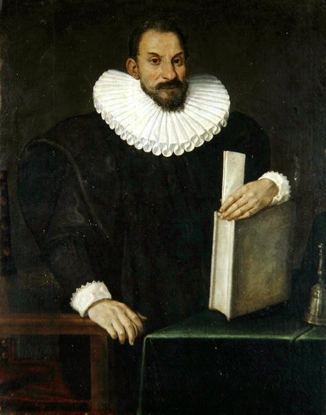 Porträt eines Gentlemans, angeblich Filippo Massini (1559-1617) um 1690 von Bolognese School