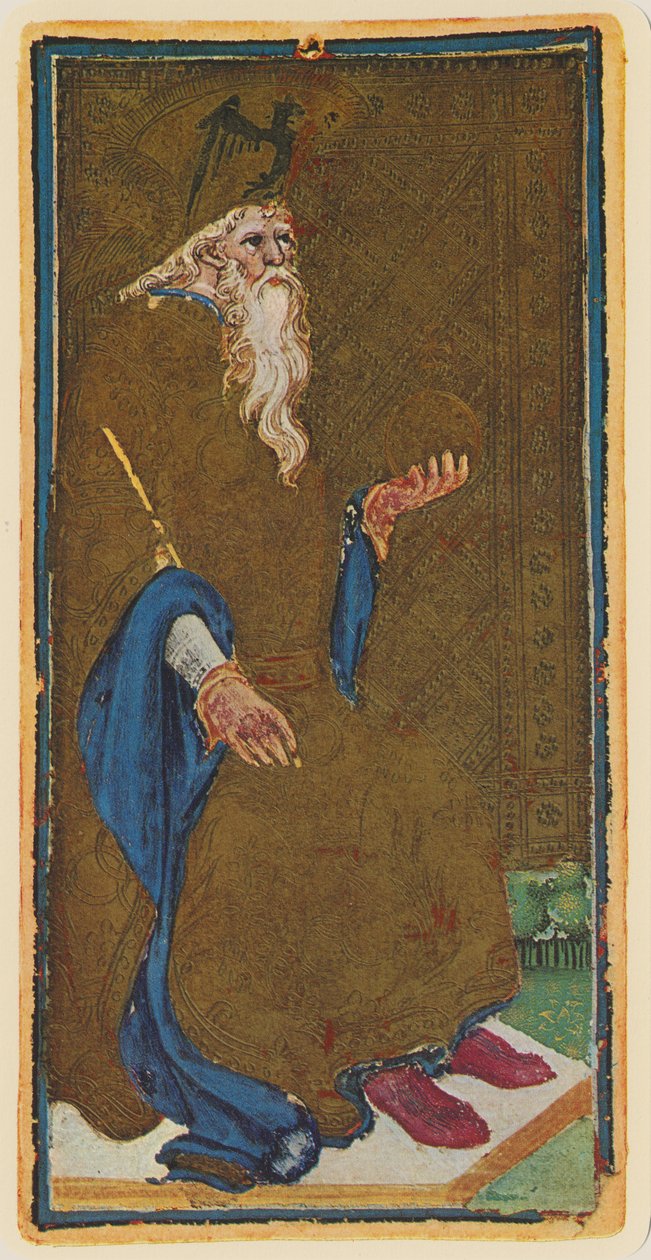 Der Kaiser, Faksimile einer Tarotkarte aus dem 