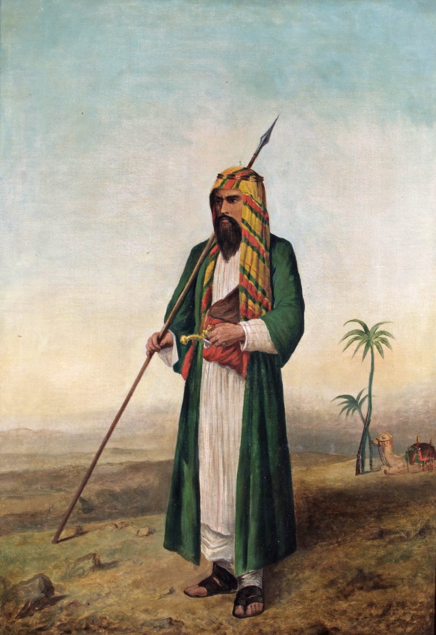 Sir Richard Burton in arabischer Kleidung, ca. 1853 von Borgo Caratti