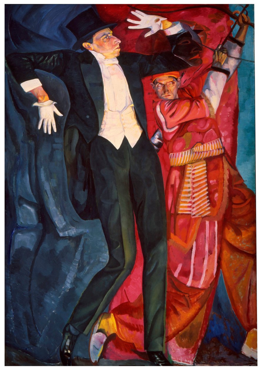 Porträt des Theaterproduzenten Wsewolod Meyerhold, 1916 von Boris Grigor