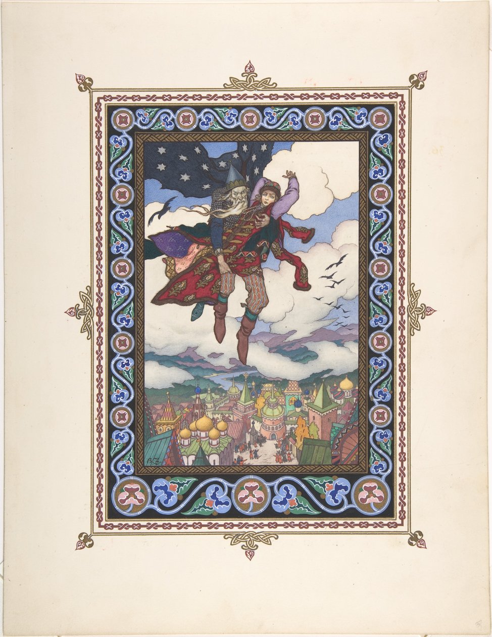 Illustration für das Märchen Marya Morevna, ca. 1925 von Boris Vasilievich Zvorykin
