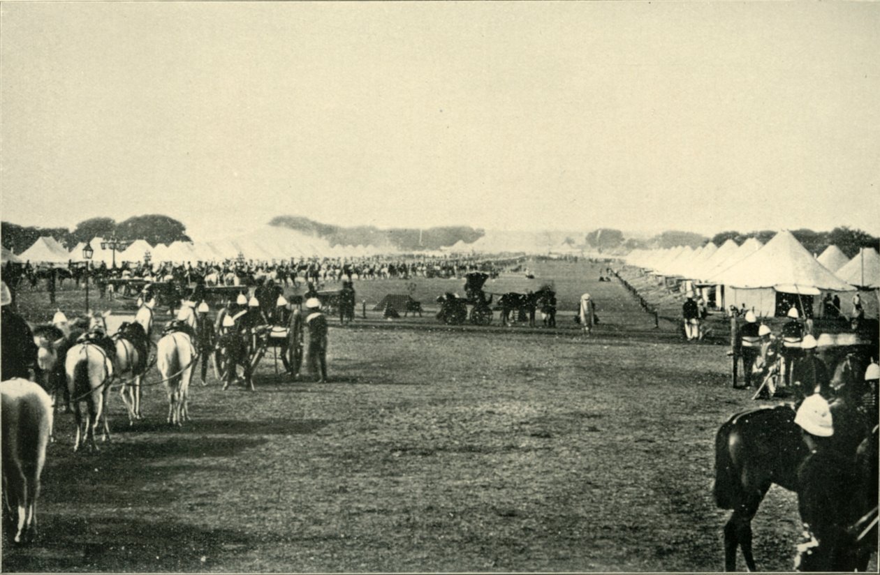 Das Lager des Vizekönigs bei der Kaiserlichen Versammlung, Januar 1877, 1901 von Bourne and Shepherd