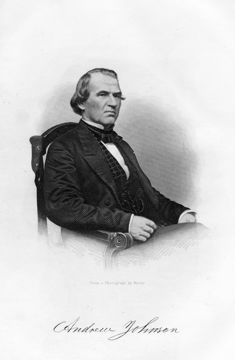 Andrew Johnson, 16. Präsident der Vereinigten Staaten, 1862-1867 von Brady