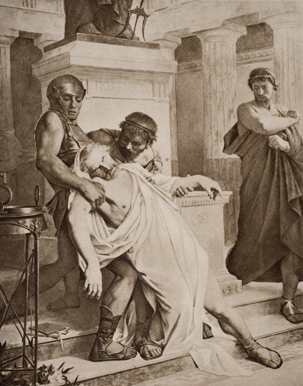 Der Tod des Demosthenes, Illustration aus 