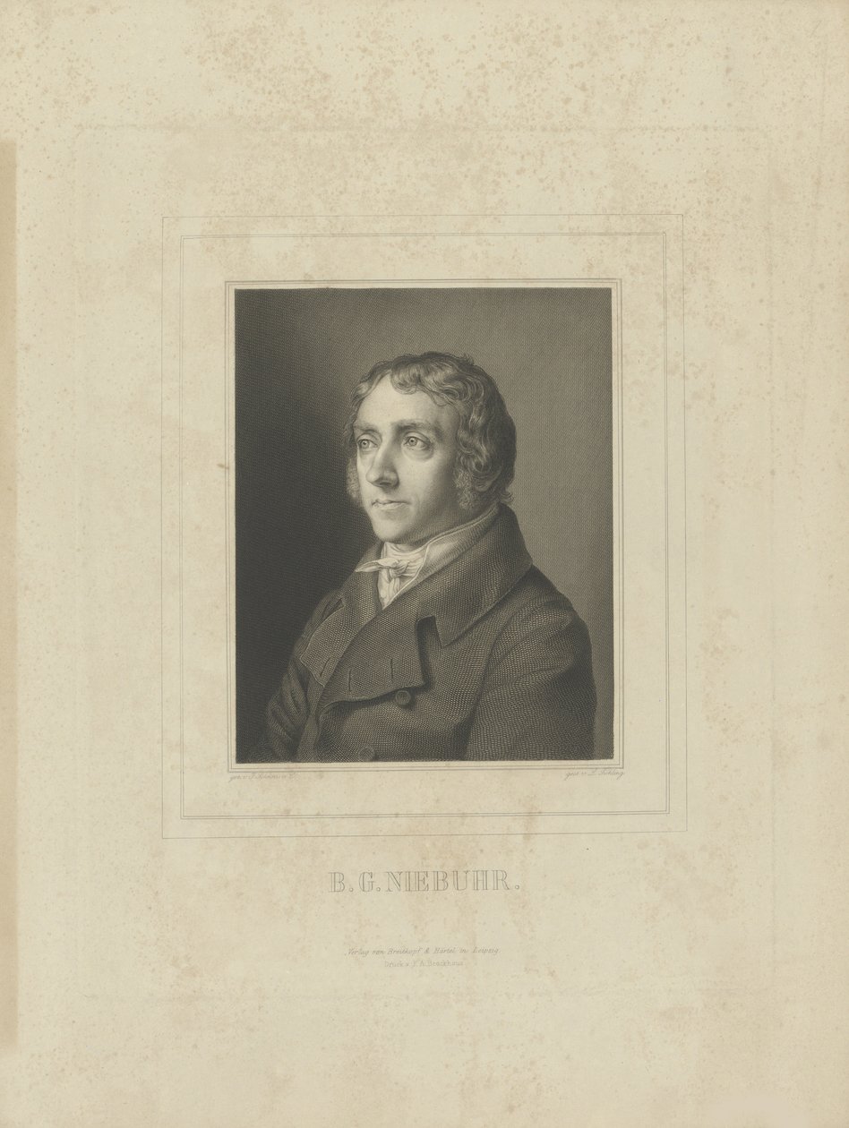 Porträt von Barthold Georg Niebuhr 1776-1831, um 1830-1840 von Breitkopf and Härtel