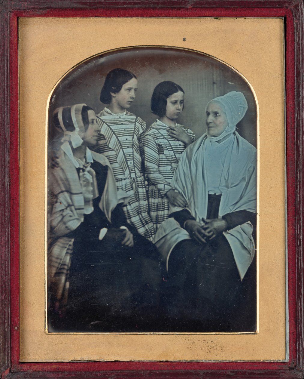 Isabel, Charlotte, Rebecca und Charlotte Anne Ashworth, um 1846–1847 von British Photographer