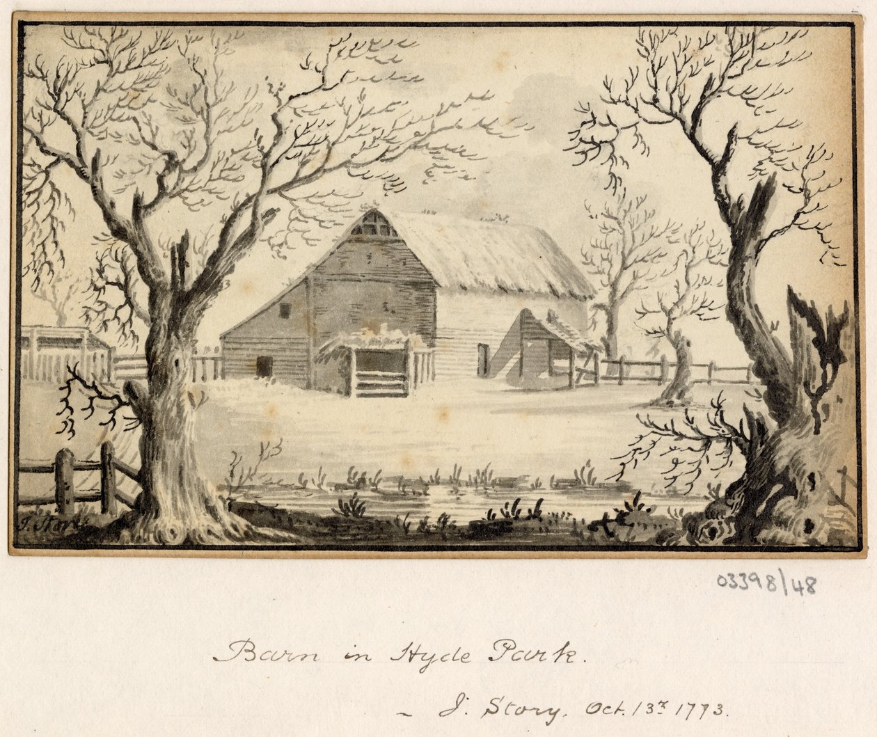 Eine Serie von Skizzen, Ansichten in Großbritannien, dem Kontinent und Amerika 1772-1778 (Aquarell) von British School