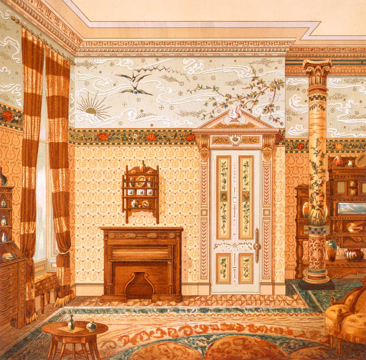 Design für ein ästhetisches Interieur, aus 
