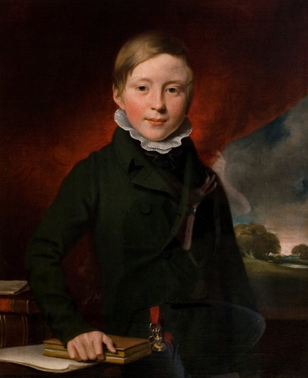 Porträt eines unbekannten Jungen (angeblich Oliver Minster), ca. 1825 von British School