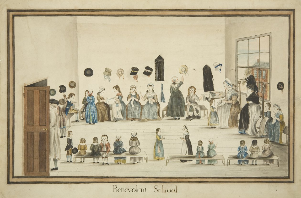 Die Wohltätigkeitsschule, um 1795 von British School
