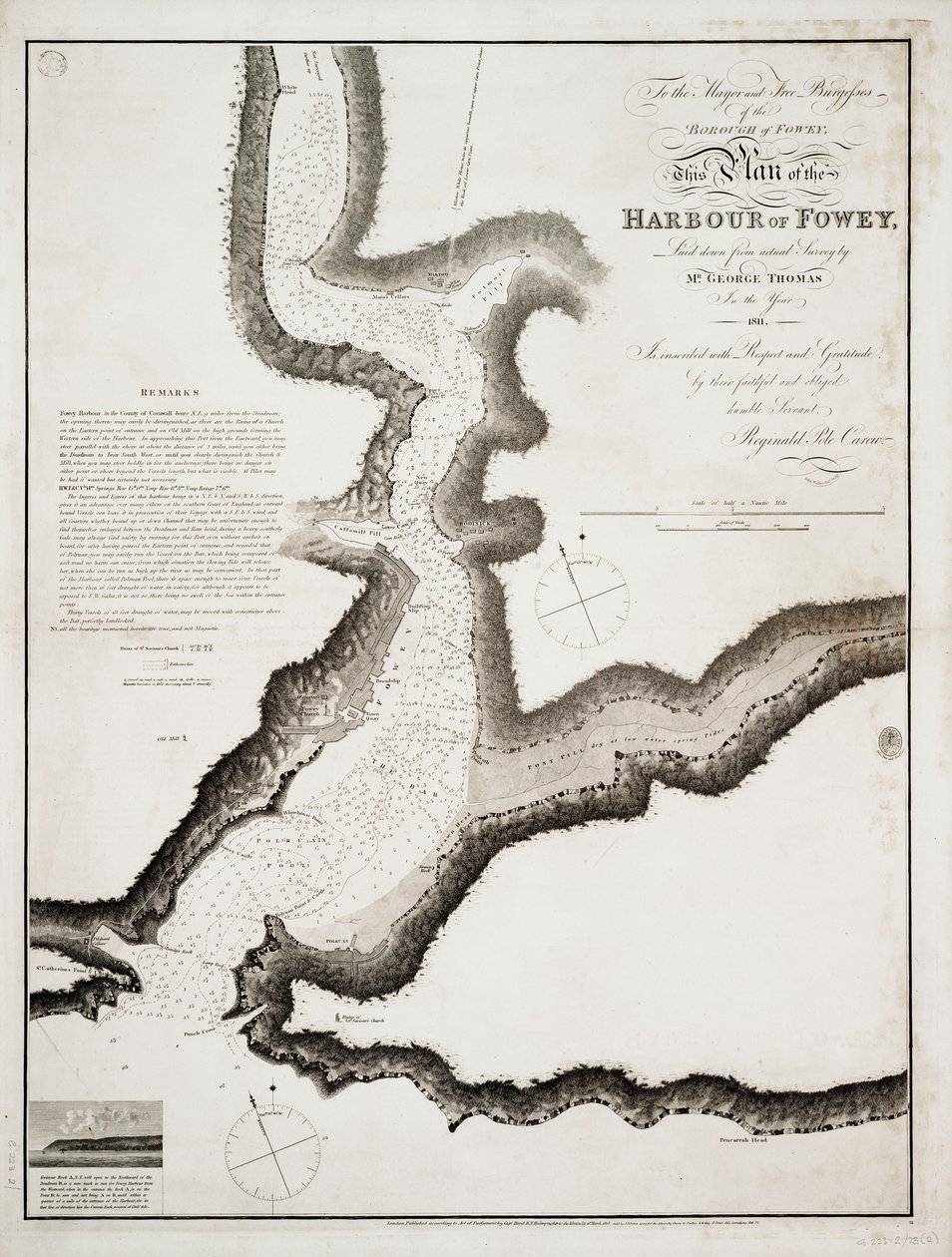 Der Hafen von Fowey, Cornwall von British School