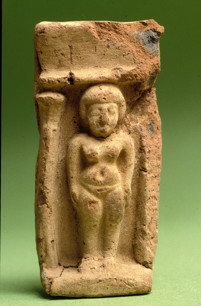 Figur der Aschera, Kanaanäisch, 999-600 v. Chr. (Ton) von Bronze Age