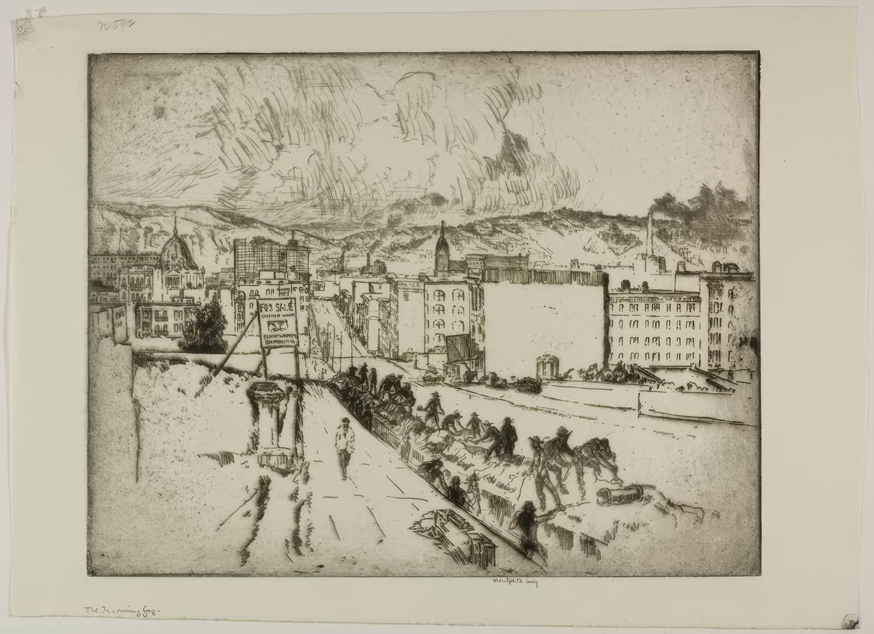 Der Ankommende Nebel von Bror Julius Olsson Nordfeldt