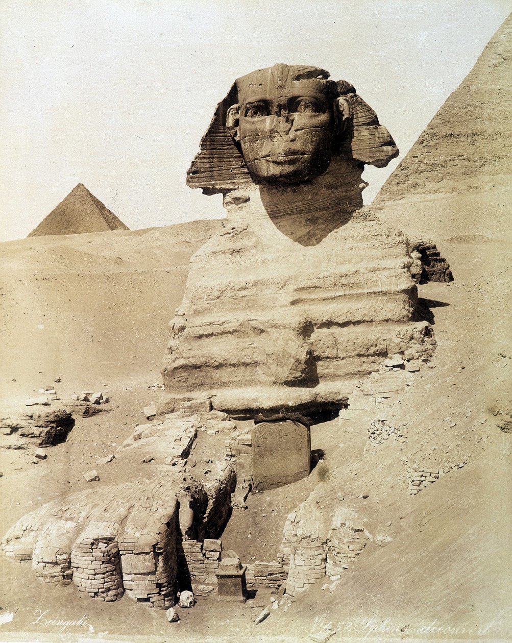 Die Sphinx - Fotografie der Zangali Brüder, späte 19. Jahrhundert von Brothers Zangaki