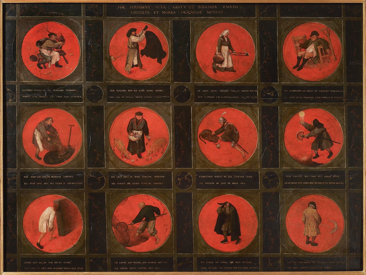Zwölf Sprichwörter, 1558 von Bruegel