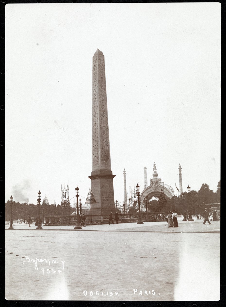 Ansicht der Nadel der Kleopatra, Paris, 1900 von Byron Company