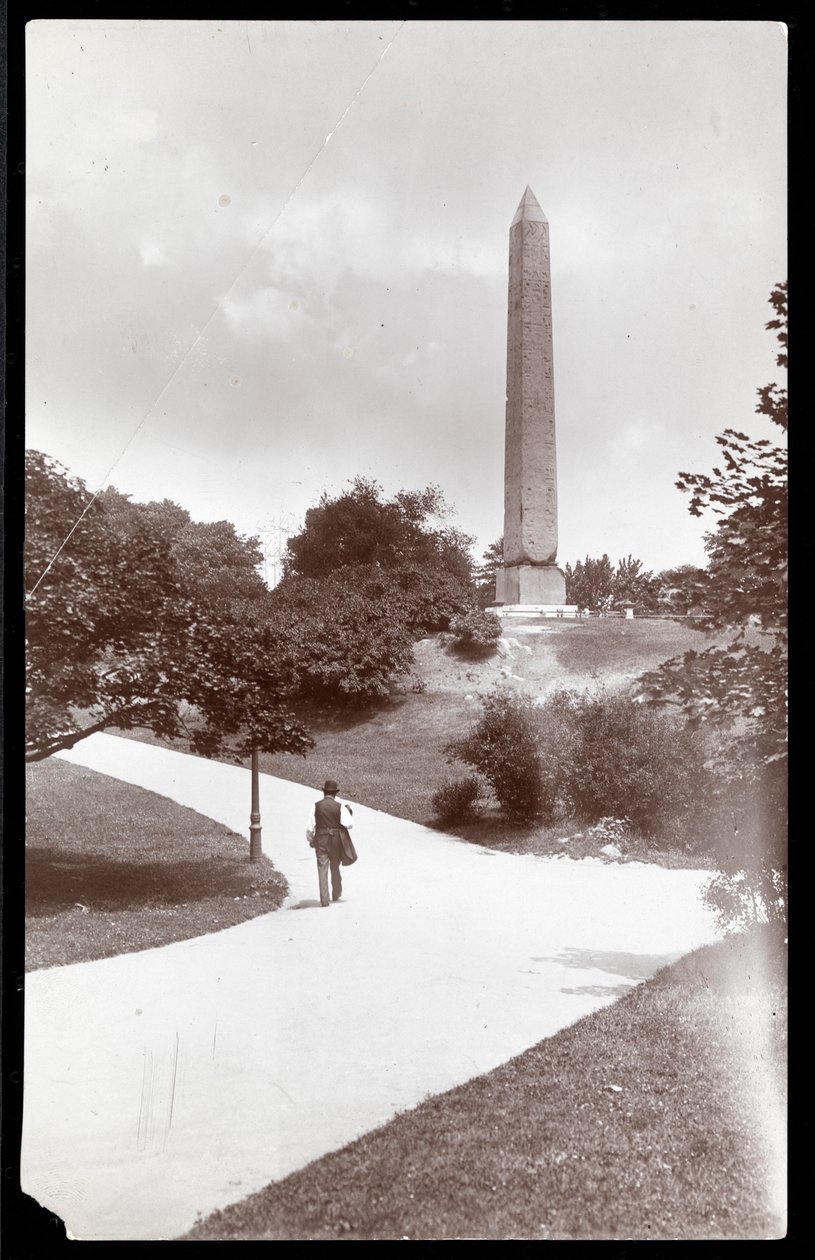 Ansicht der Cleopatra-Nadel im Central Park, New York, 1899 von Byron Company