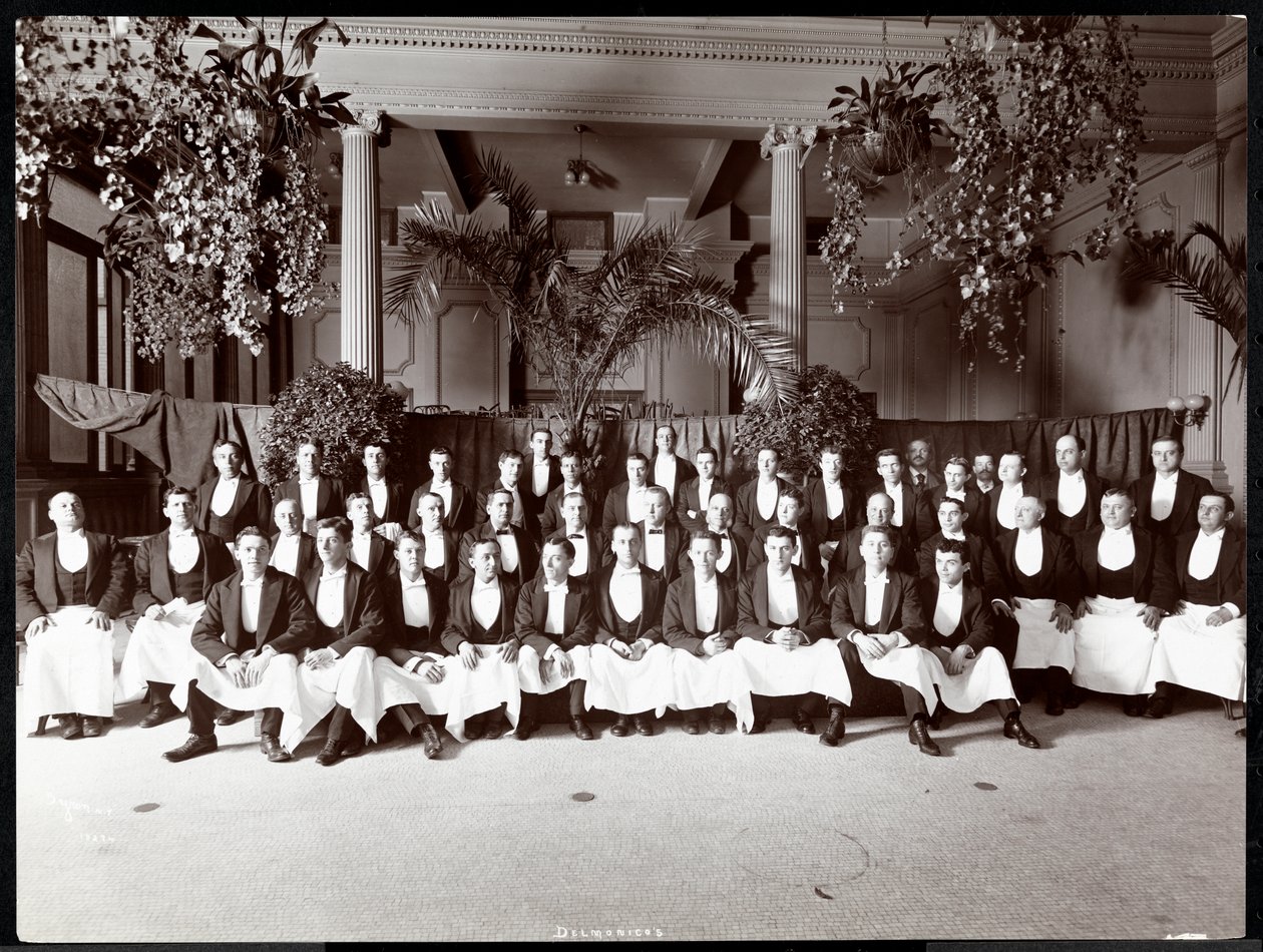 Kellner im Hotel Delmonico, 1902 von Byron Company