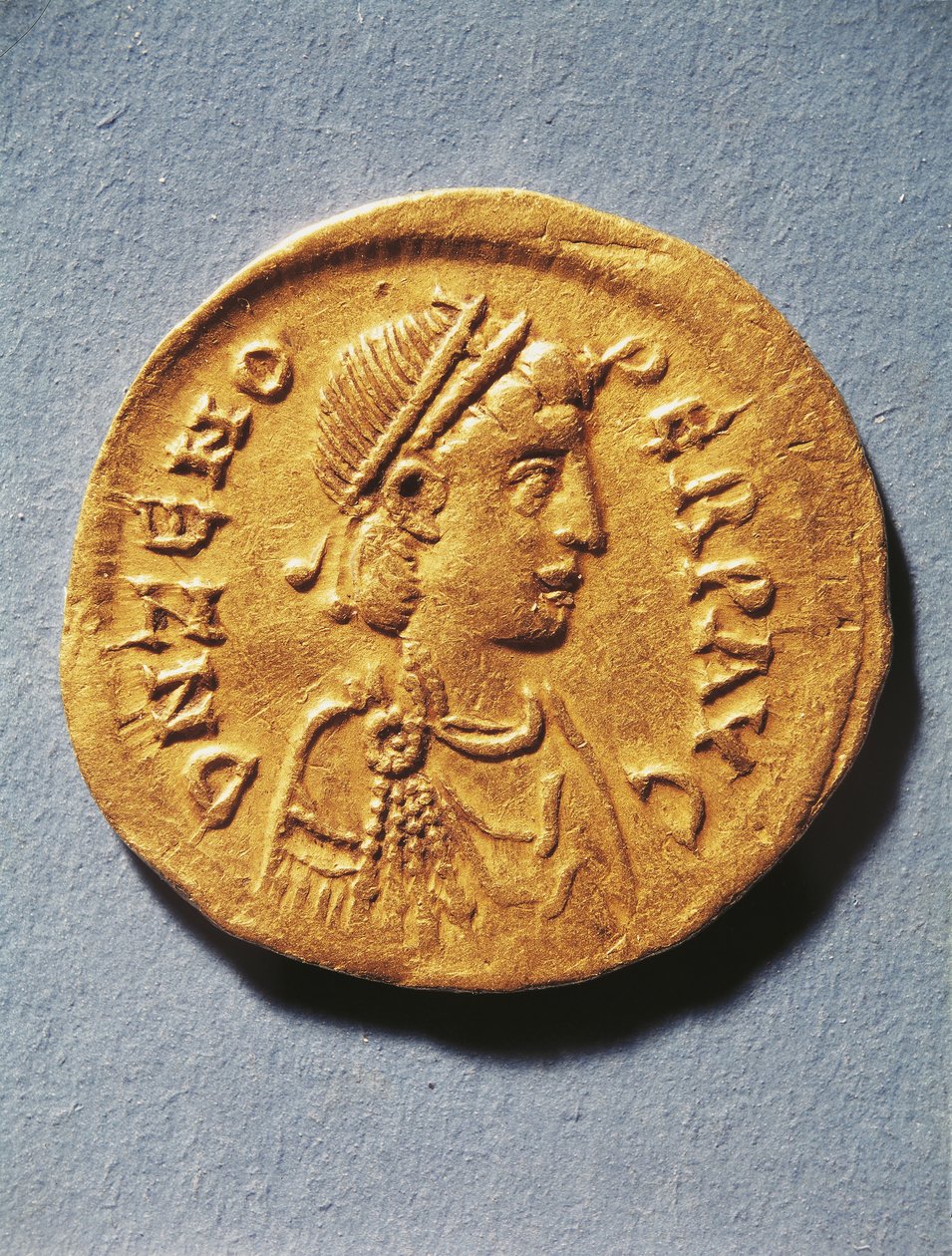 Numismatik, Antikes Rom, Münze darstellend Zeno, Kaiser des Byzantinischen Reiches von Byzantine Byzantine