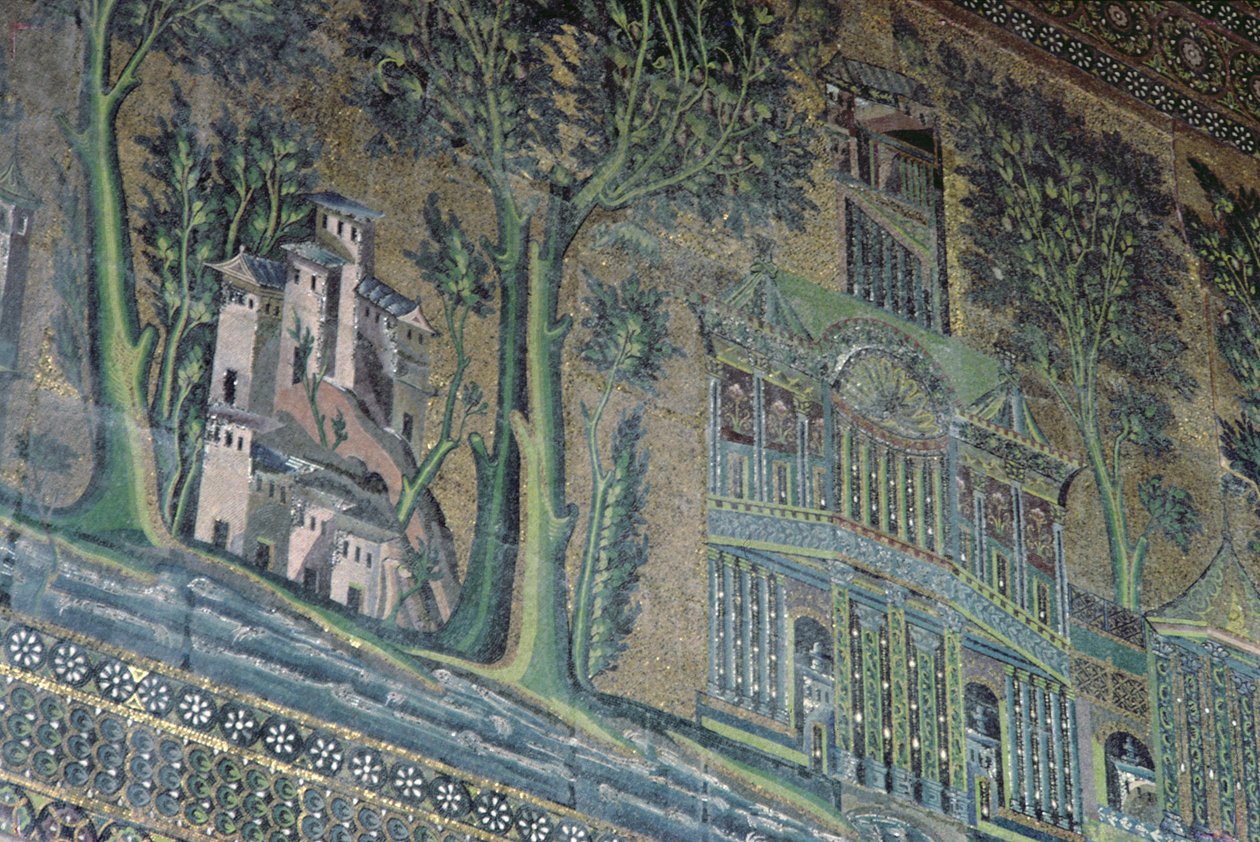 Mosaiken am Westportikus, 8. Jahrhundert von Byzantine School
