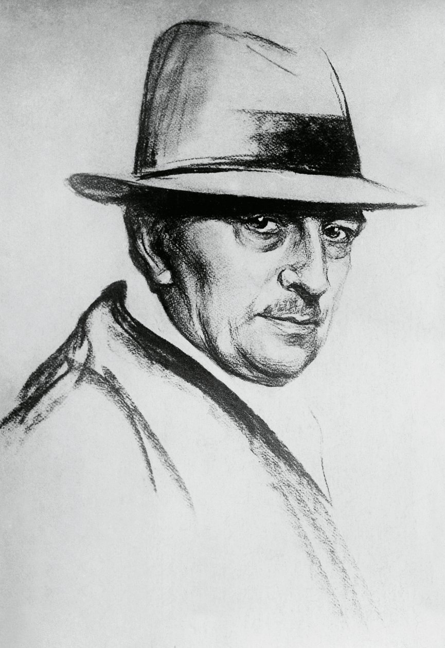 Porträt von Dario Niccodemi (1874-1934), italienischer Dramatiker und Schriftsteller von J.B. and Brown J. Rowbotham