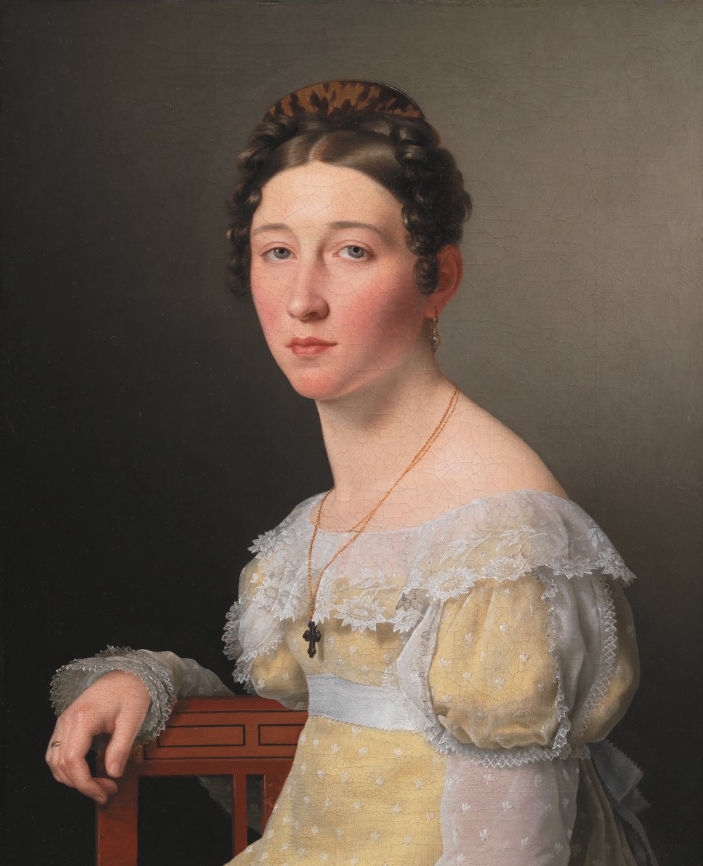 Porträt von Emilie Henriette Massmann, Verlobte von Frederik Wilhelm Caspar von Benzon von Christoffer Wilhelm Eckersberg