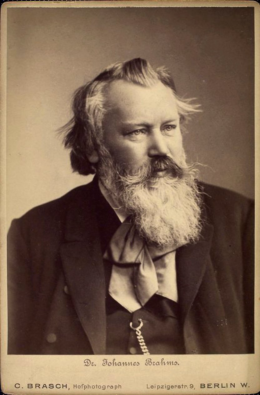 Johannes Brahms, deutscher Komponist und Pianist, 1889 von C Brasch