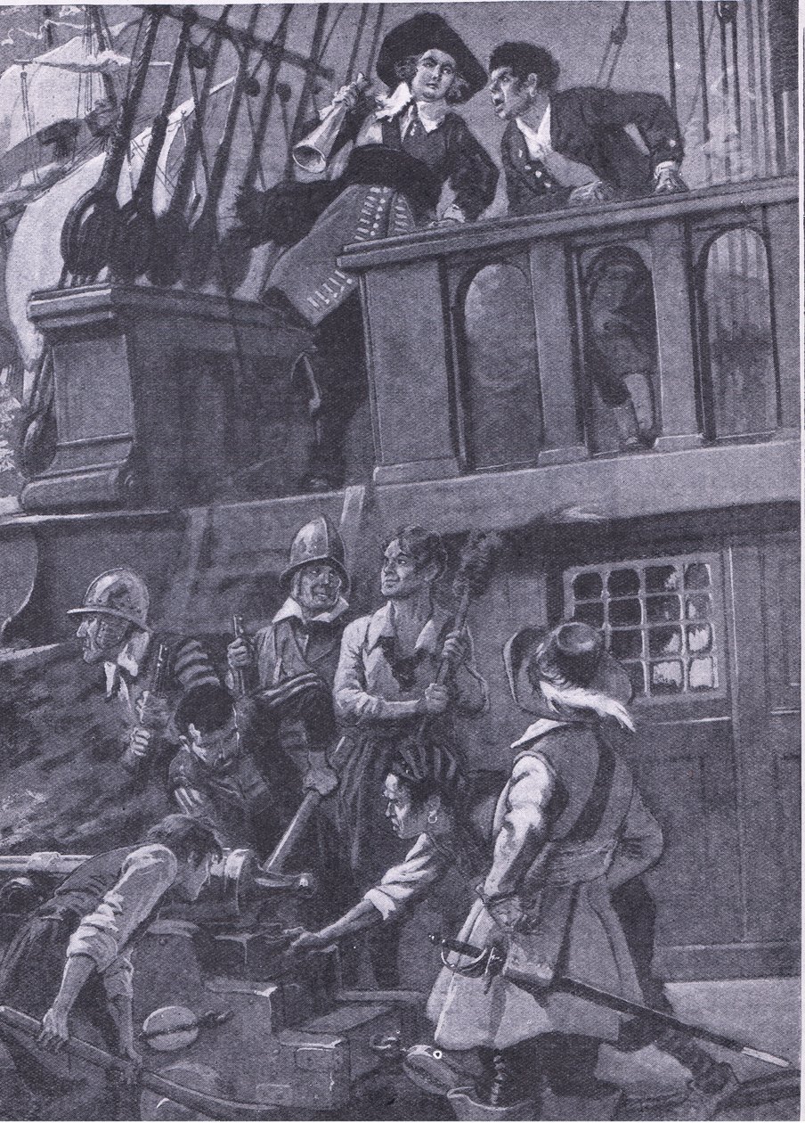 Wie General Blake Seeschlachten kämpfte, Illustration aus 