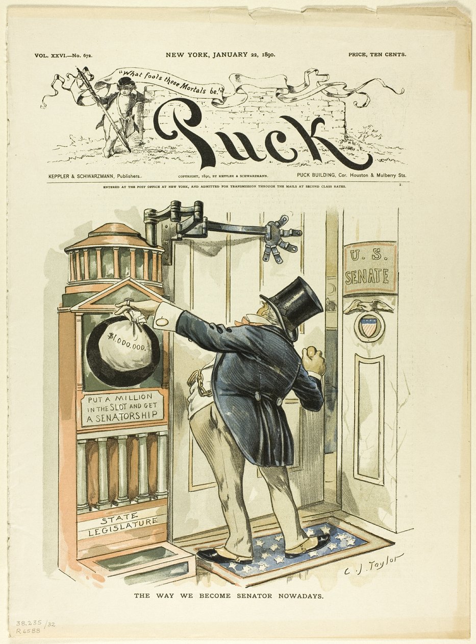 Wie wir heutzutage Senatoren werden, aus Puck von C. Jay Taylor