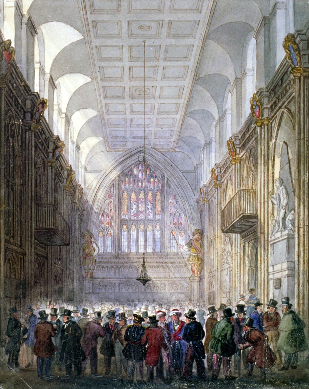 Innenansicht der Guildhall, City of London von C Matthews