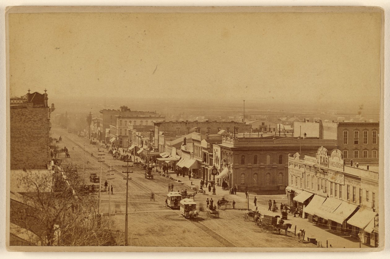 Westseite der Main St., Salt Lake City Utah von C. R. Savage