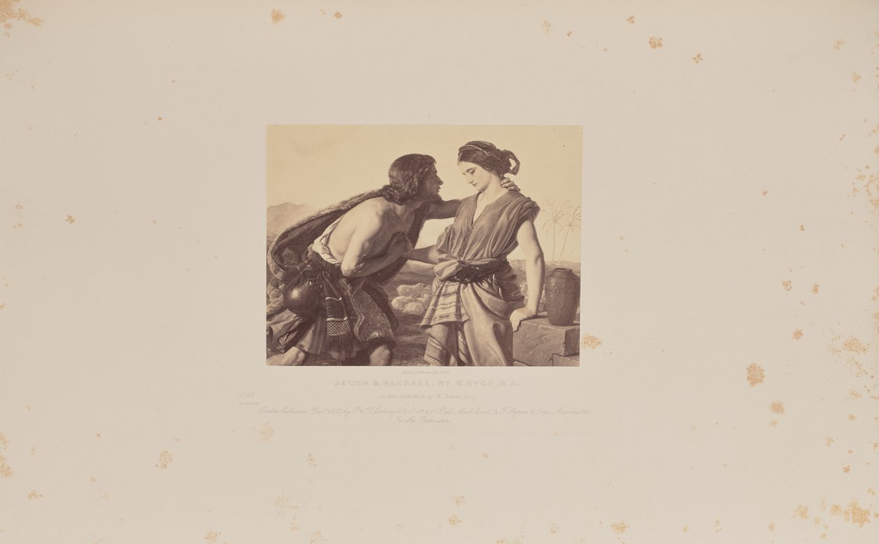 Jakob und Rahel, von W. Dyce, R.A. von Caldesi and Montecchi