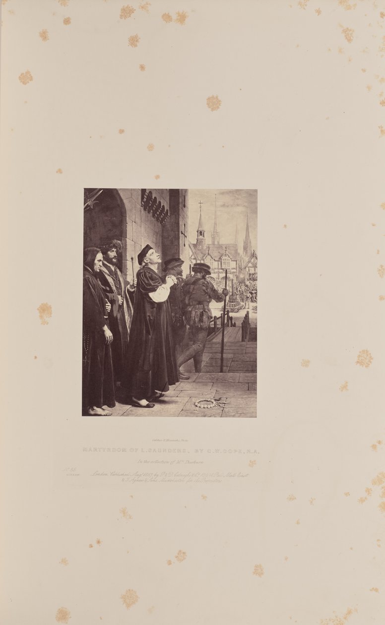 Martyrium von L. Saunders, von C.W. Cope, R.A. von Caldesi and Montecchi