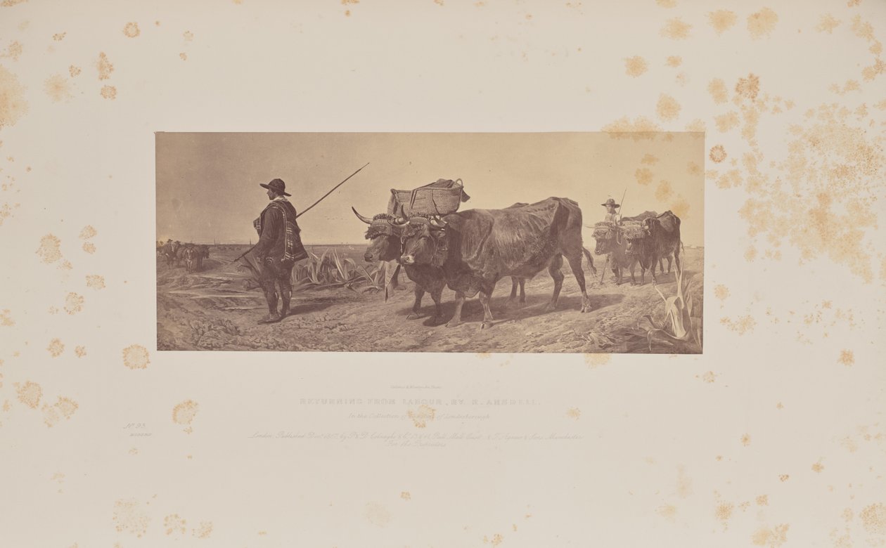 Rückkehr von der Arbeit, von R. Ansdell von Caldesi and Montecchi