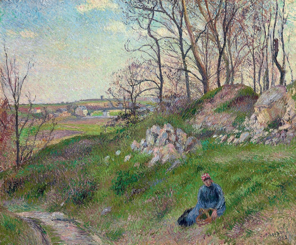 Die Steinbrüche von Chou, Pontoise von Camille Jacob Pissarro