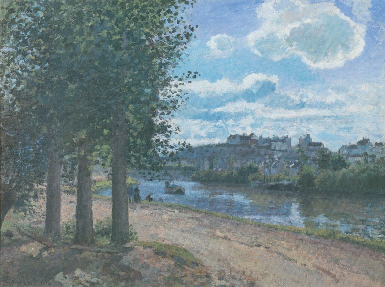 Pontoise, Ufer der Oise von Camille Jacob Pissarro