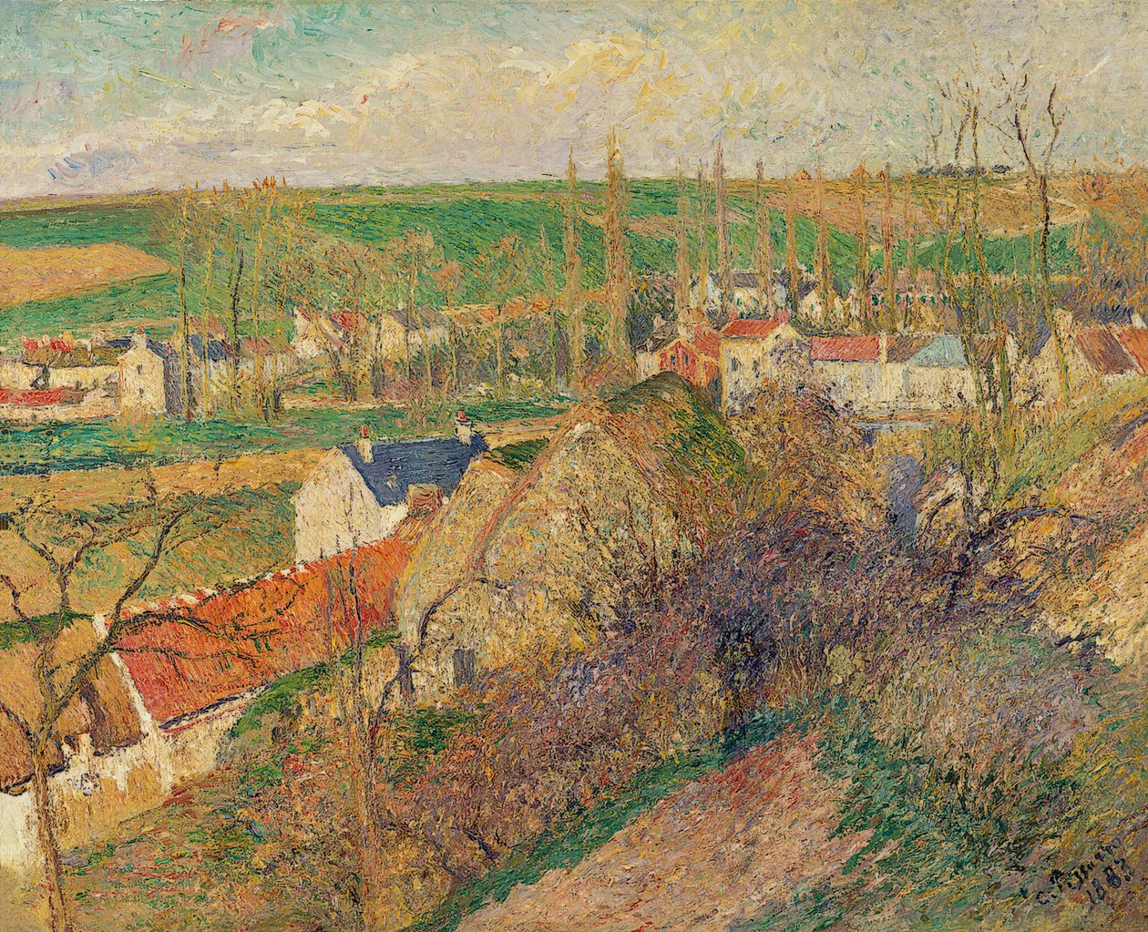 Ansicht des Dorfes Osny von Camille Jacob Pissarro