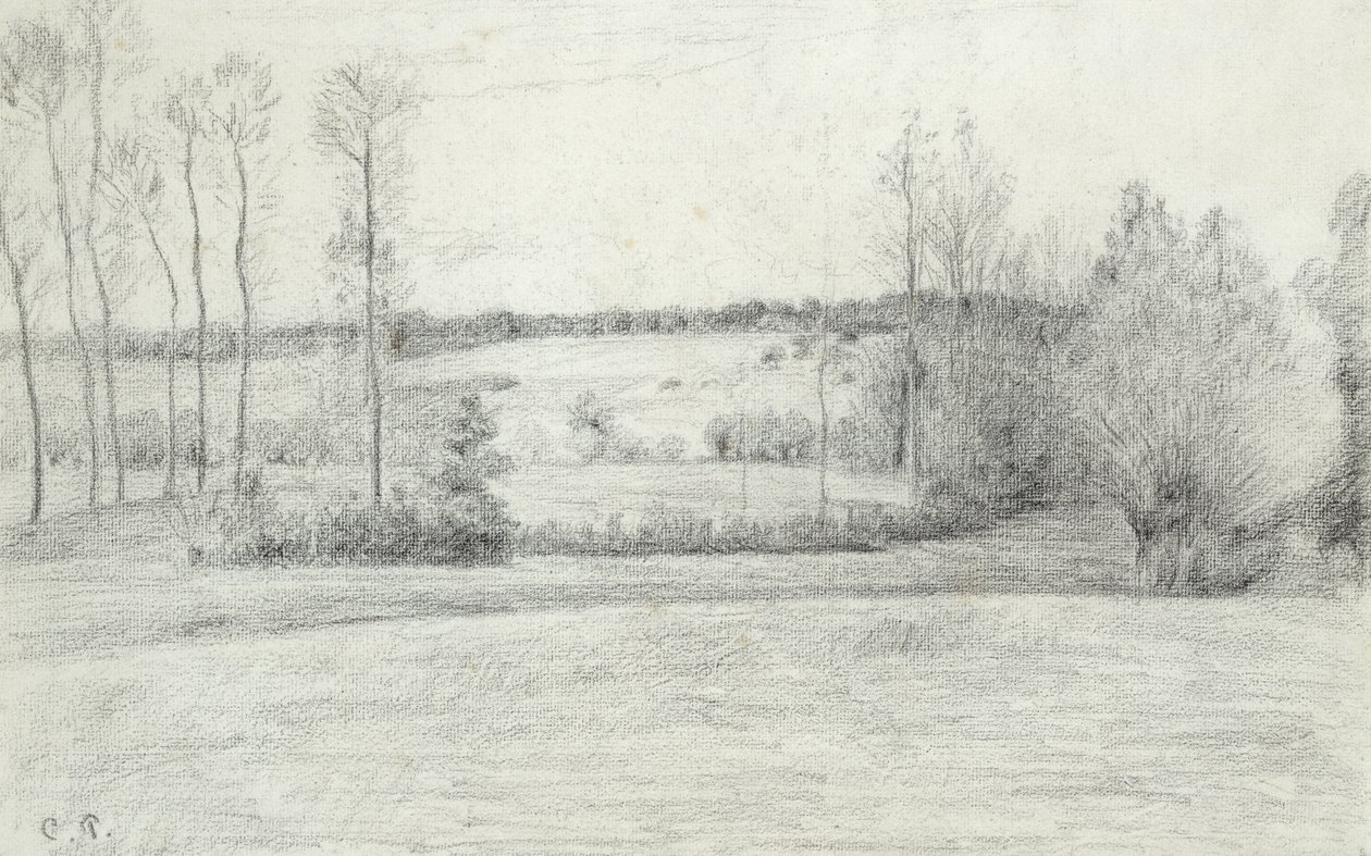 Landschaft mit Bäumen, 1895-1900 von Camille Jacob Pissarro