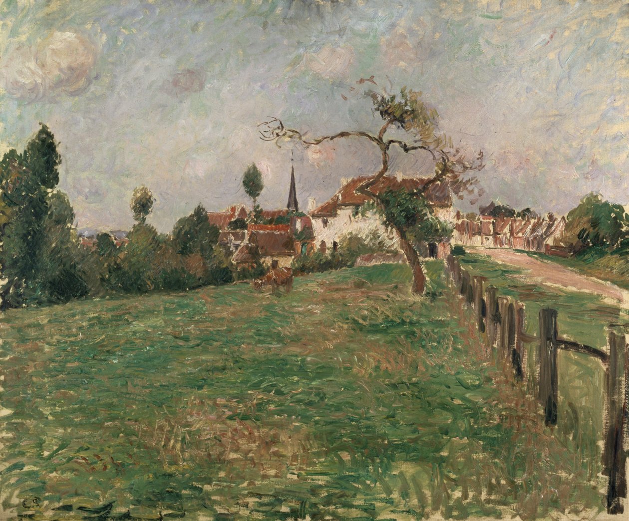 Das Dorf Eragny, 19. Jahrhundert von Camille Jacob Pissarro
