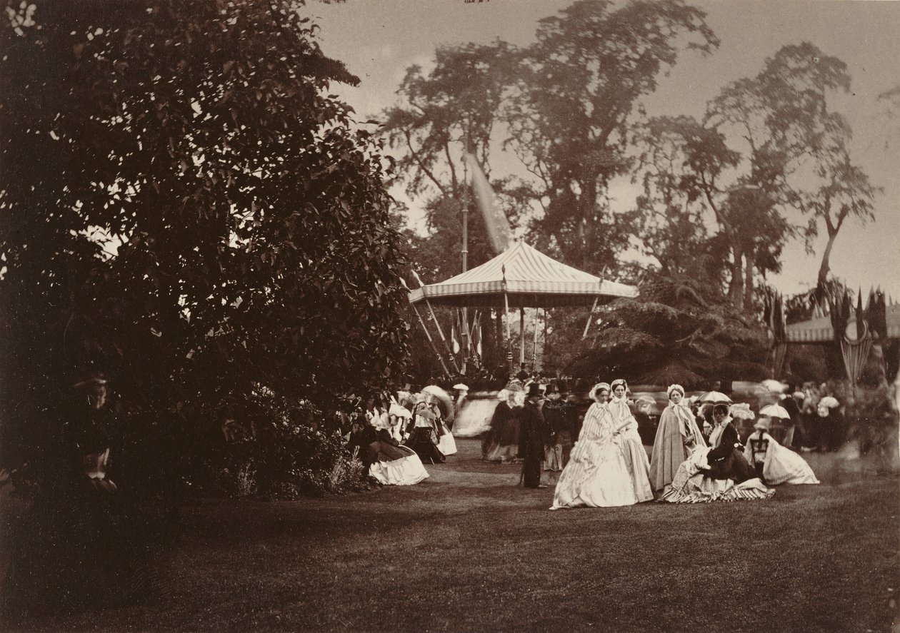 Ansicht der Gärten während des Festes im Orleans House, London von Camille Silvy