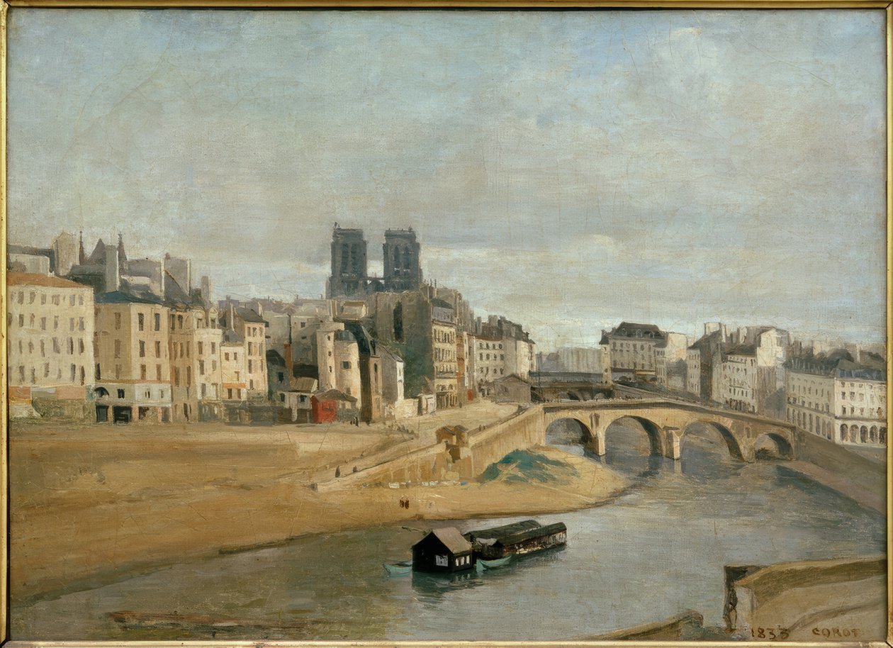 Le quai des Orfèvres von Jean-Baptiste-Camille Corot