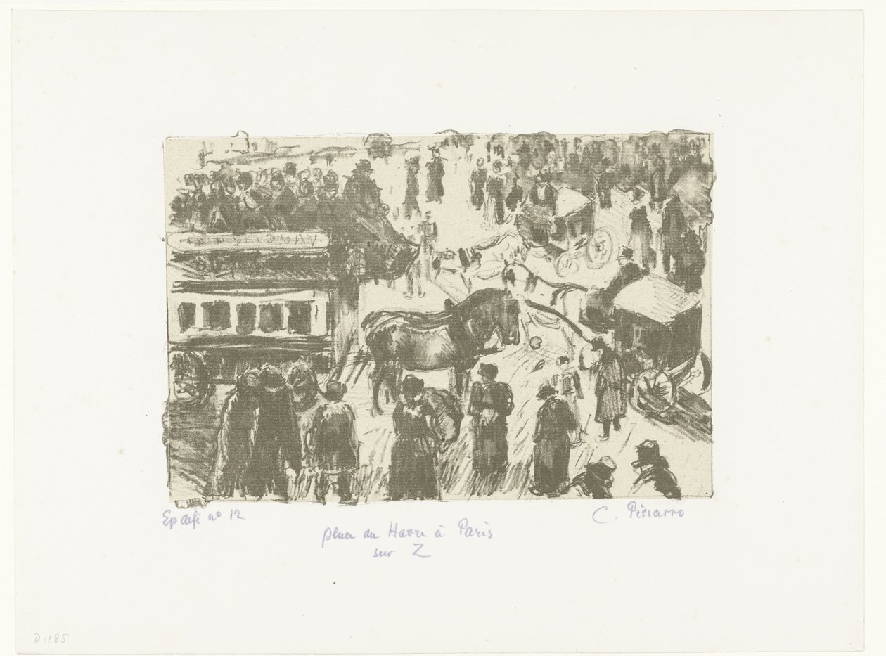 Place du Havre von Camille Jacob Pissarro