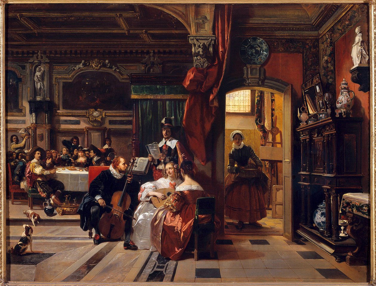 Van Dyck in London. Der Maler Antoon van Dyck (Anton oder Antoine Van Dyck) von Camille Joseph Etienne Roqueplan