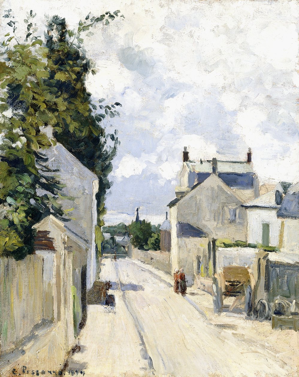 Hermitage Straße, Pontoise von Camille Jacob Pissarro