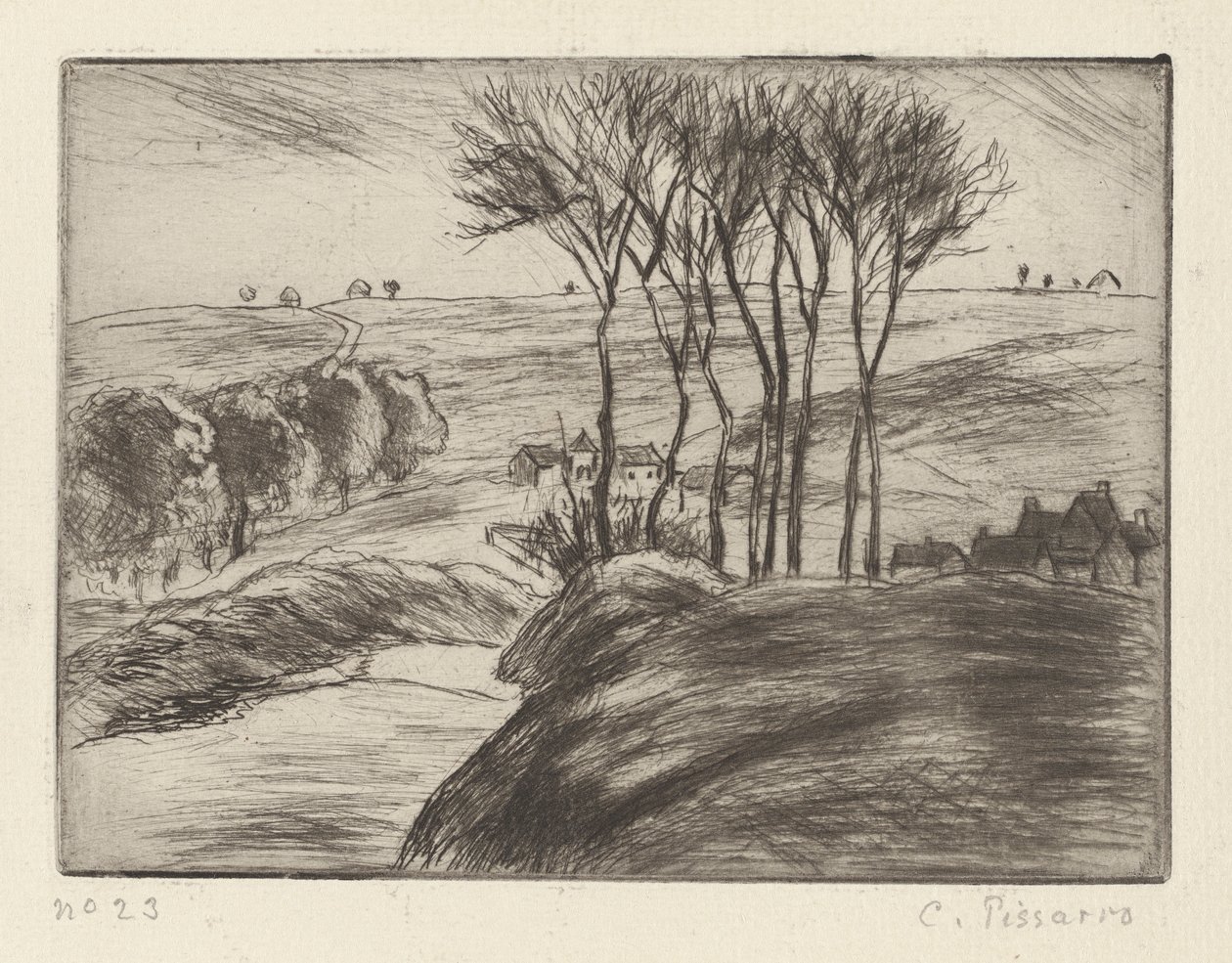 Landschaft bei Osny von Camille Pissarro